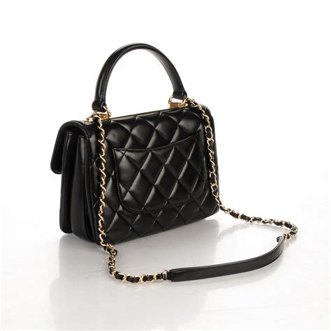 chanel smalto 588|CHANEL Lambskin Quilted Small Trendy CC Flap Dual Handle.